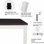 Computer Desks Home Office Desk Table 120cm x 60cm Workstation Writing Desk Wooden Study Desk Image 5