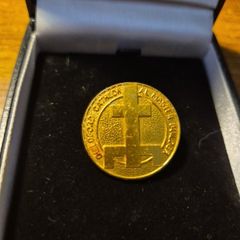 Vintage Guildford Cathedral Al Master Builder Medal Badge Brooch