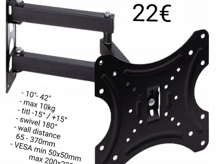 Tv Brackets Wall Mounts Tilt Swivel Full Motion Long Arm