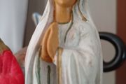 Our Lady of Fatima Statue and The Sacred Heart.