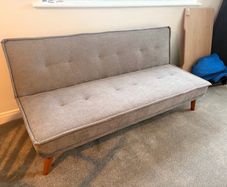 Light Grey Fabric Sofa Bed
