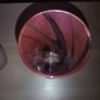 Glass Colorful Drip Vase 24 inches tall and companion piece 8 inches tall Image 9