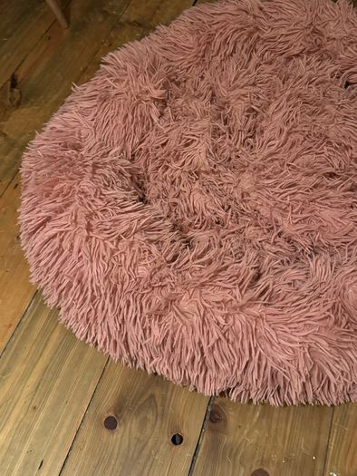 Pink Dog Fluffy bed