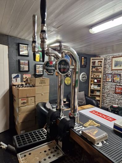 full home bar setup
