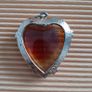 Large - Glass - Heart Pendant Image 3