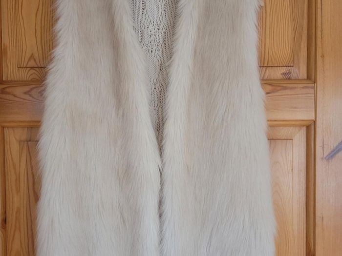 F & F Faux Fur Gilet Size 10