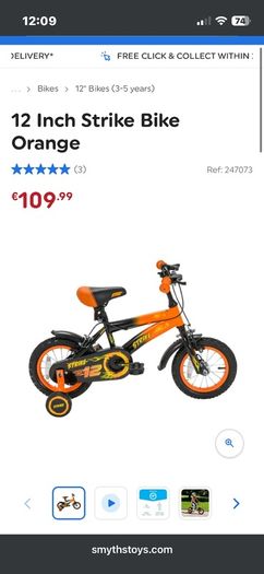 Strike it Child's bike with Stabilisers