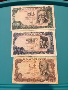 Spanish Peseta notes