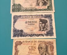 Spanish Peseta notes
