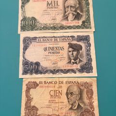 Spanish Peseta notes