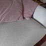 Harvey norman Fantasia grey silver 3 seater sofa Image 6