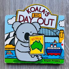 Koala's Big Day Out Interactive Slider Board Book - Roger Priddy