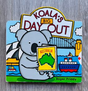 Koala's Big Day Out Interactive Slider Board Book - Roger Priddy