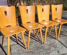 Brutalist mid century chairs