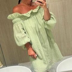 h&m off shoulder mini dress