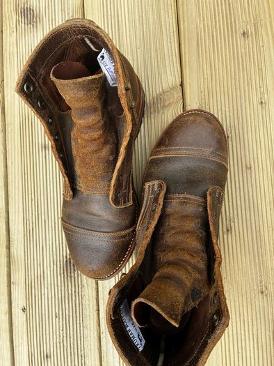 Truman Waxed Olive Captoe 8.5E