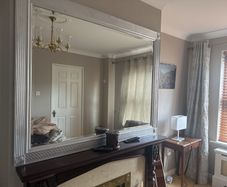 Silver Frame large Mirror