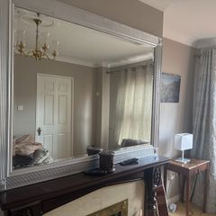 Silver Frame large Mirror