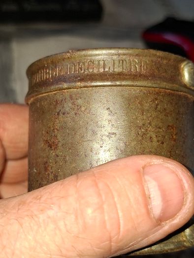 Rare 13 Piece Lot of Antique Chavagnat Tin Measuring Demi-Litre from Paris, France, dating  approximately 1800s.