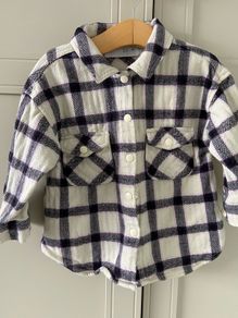 Zara check flannel style shirt 12-18 months