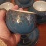 Fabulous Collectable Vintage Set of Six Denby Stoneware Cup and Saucer Duos in the Stunning and Popular Midnight Pattern, Mint Condition Image 6