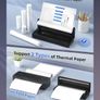 BORN4SHIP A4 Thermal Printer Portable Bluetooth Printer with 3 Rolls of Paper Image 4