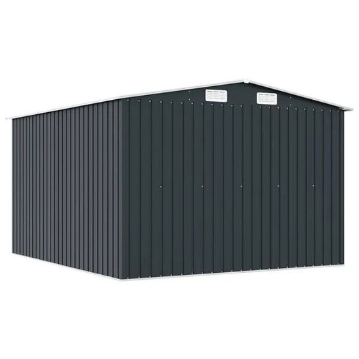 Garden Shed 257x298x178 cm Metal Anthracite