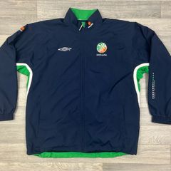 Vintage 2002 Umbro Pro Training Ireland Jacket Mens Large