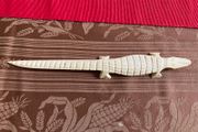 Vintage Ivory Crocodile