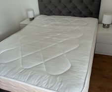 Velvet Bed Frame + Mattress Double