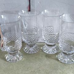 4 Vintage Galway Crystal Irish Coffee Mug Glasses.