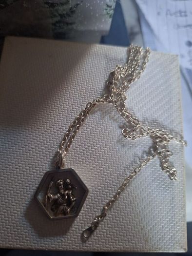 Vintage Silver St Christopher Pendant