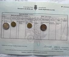 Winston Churchill - Birth Certificate