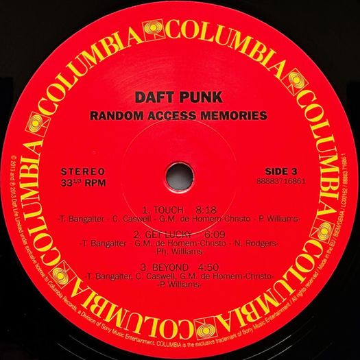 Daft Punk  Random Access Memories 2x Vinyl, LP