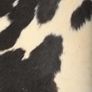 Butterfly Chair Black and White Genuine Goat Leather Image 3