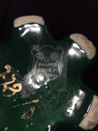 1960's Italian Le Palme Sesto F Ceramic Vase