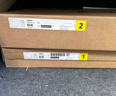 Ikea hauga 3 drawers with shelf
