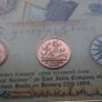 Genuine 1809 Shipwreck Treasure - Framed 10 Cash Copper Coins From The Admiral Gardner Image 5