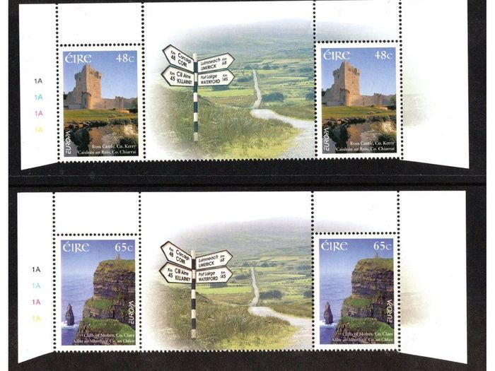 2004 Ireland Europa Gutter Pairs Commemorative Stamps Mint Never Hinged (MNH)