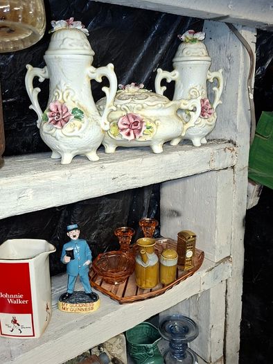 2 Beautiful Antique Acid Battery Glass, Postage Available or Collection,