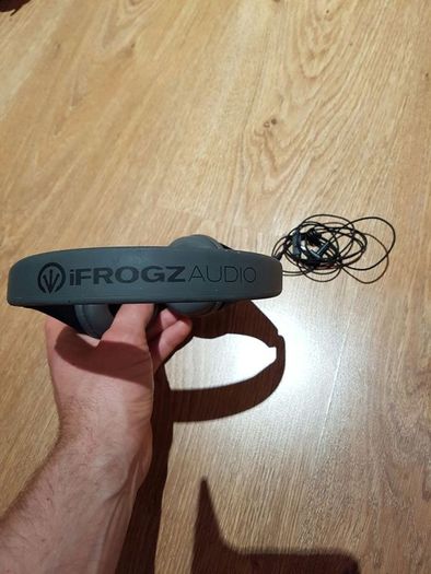 iFrogz IF-COD-BLK Coda Headphones with Mic, Black