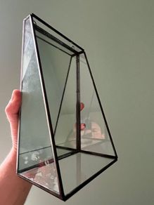 Lene Bjerre Glass Mirror Display Photo Frame Shelf with Mirror