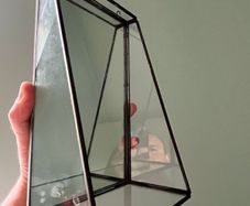 Lene Bjerre Glass Mirror Display Photo Frame Shelf with Mirror