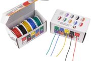 22AWG Electric Wire Flexible Silicone Wires 22 Gauge Stranded Tinned Copper Wire 5 Colours 16.4ft/5m
