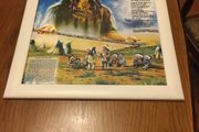 Poster of 'The Ten Indian Commandments. In frame - no glass. (22"x 18.5").