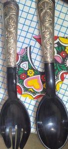 sterling silver salad spoons