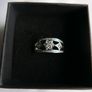 Vintage White Sapphire Floral Ring Image 7