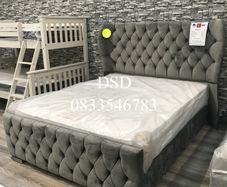 Oxford Wingback Double Bed