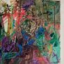 Original Abstract Painting GiFT Pine Forest Dublin Botanical Irish Art Image 3