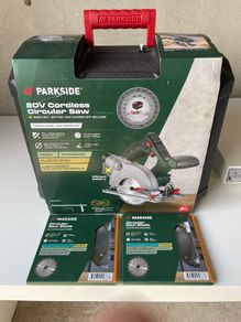 PARKSIDE Cordless Circular Saw with 2 Blades (New)